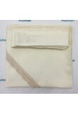 Set botez, panza mir si fasa, bumbac, crem, 80 x 75 cm