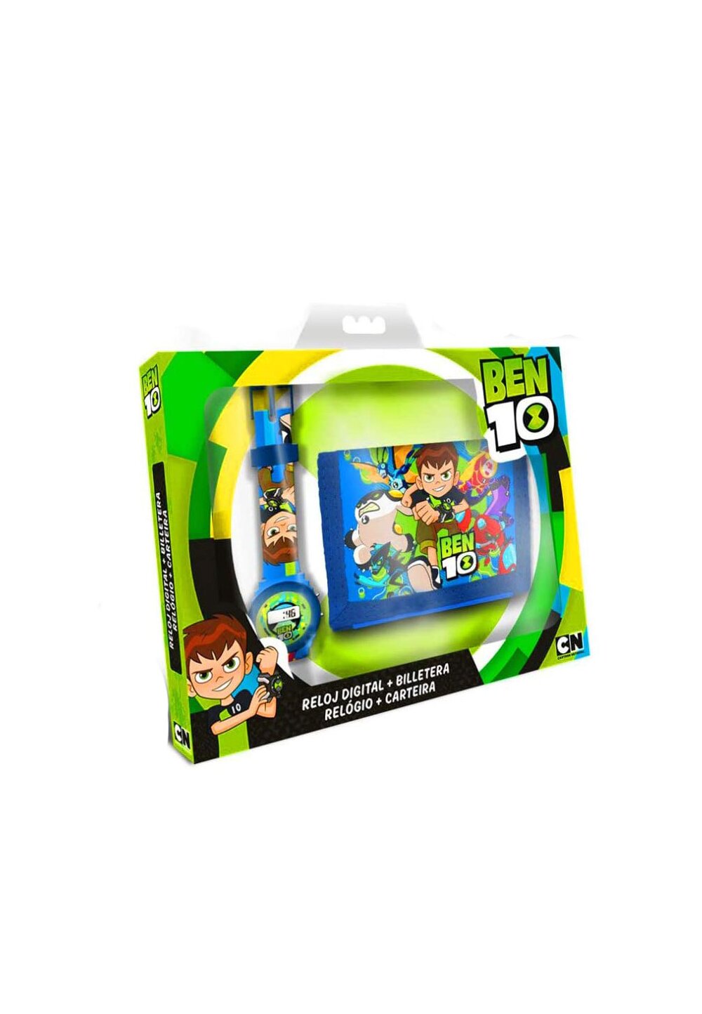 Set ceas si portmoneu, Ben 10, albastru
