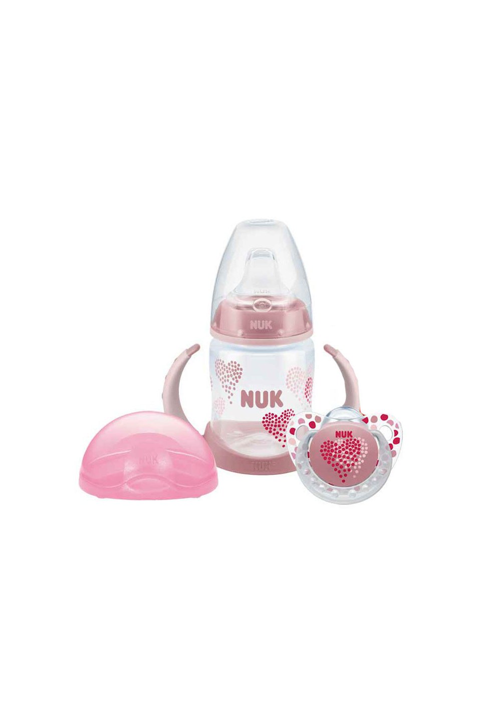 Set Nuk First Choice+, 3 piese, roz, 6-18 luni