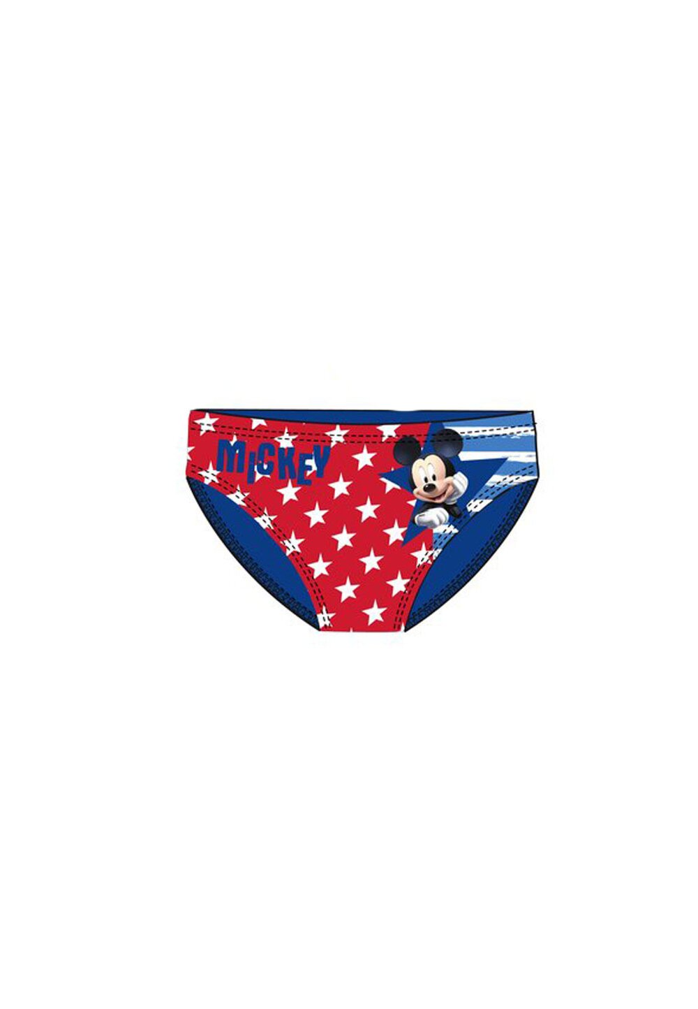 Slip de baie, Mickey Mouse, albastru cu stelute