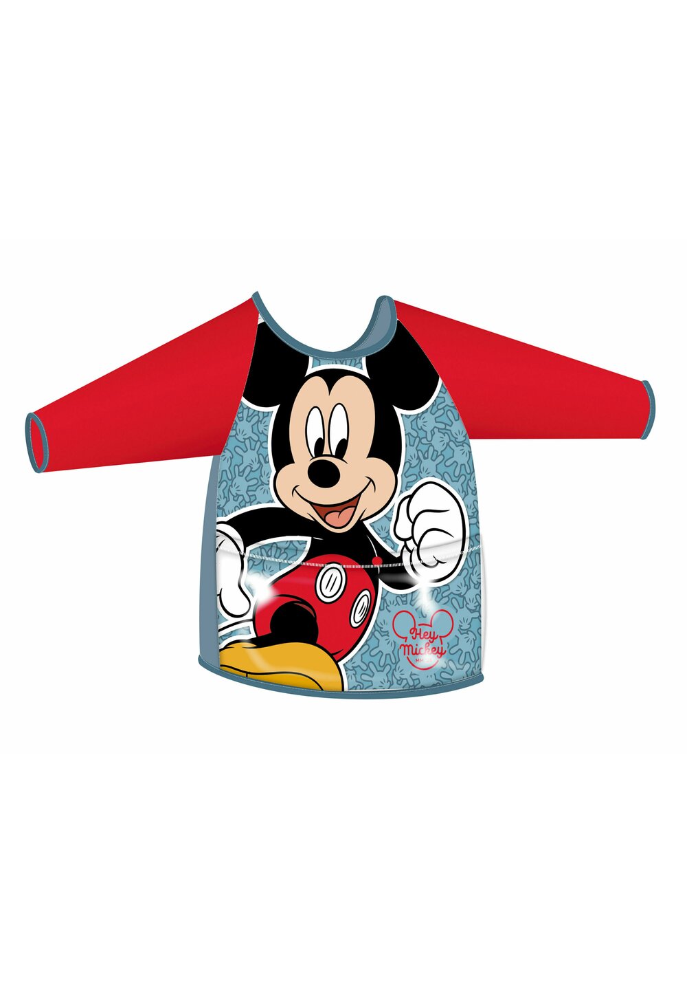 Sort protectie pictura, cu maneca, One size, Mickey, rosie, 51x38cm