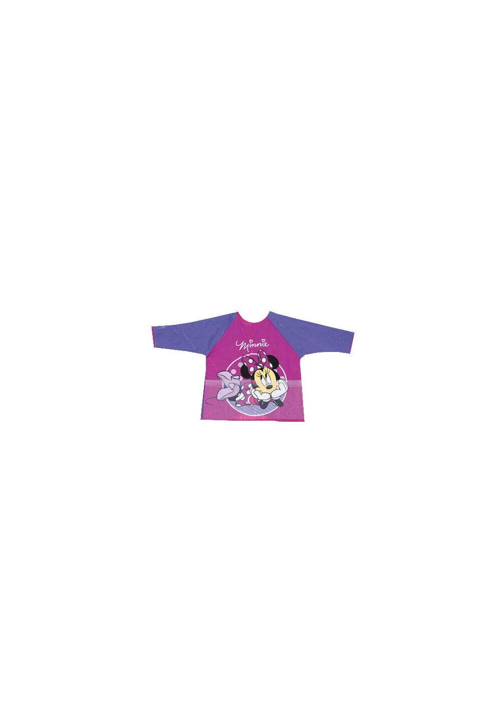 Sort protectie pictura, cu maneca, One size, Minnie, mov, 51x38cm