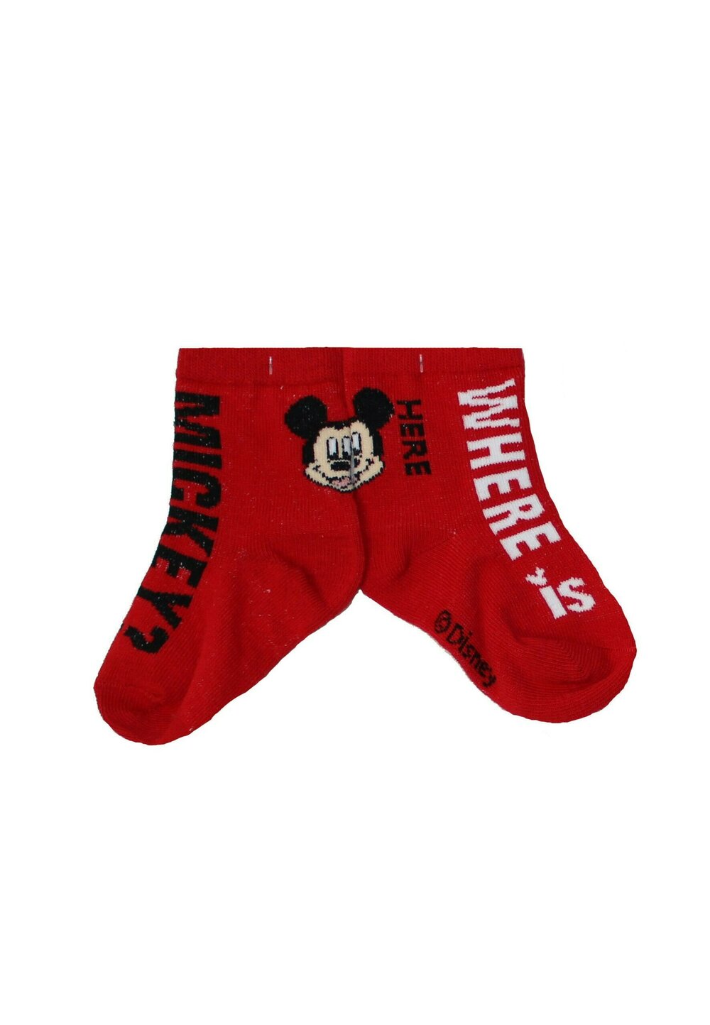 Sosete bebe, Where is Mickey, rosii