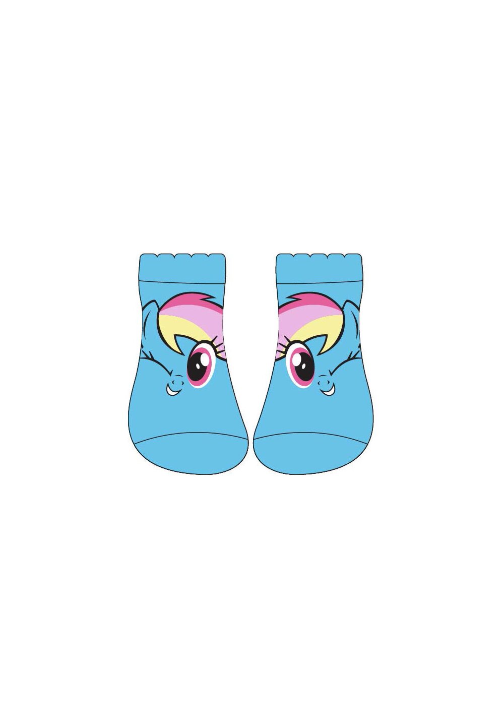 Sosete scurte, Rainbow Dash, albastre
