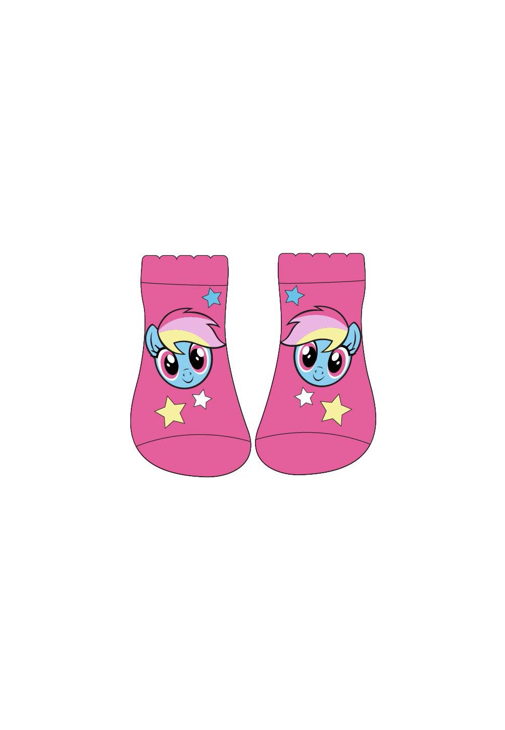 Sosete scurte, Rainbow Dash, roz