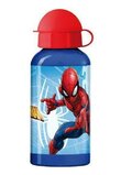 Sticla de aluminiu 400 ml, Spiderman, albastra