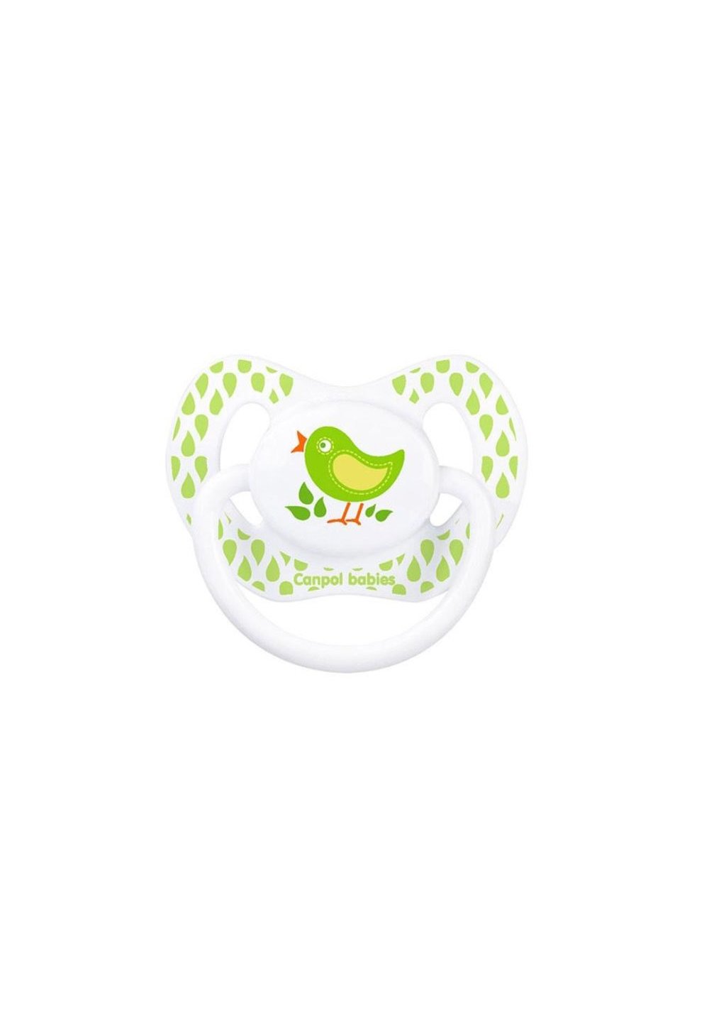 Suzeta Canpol cu tetina din silicon, +18 luni, verde