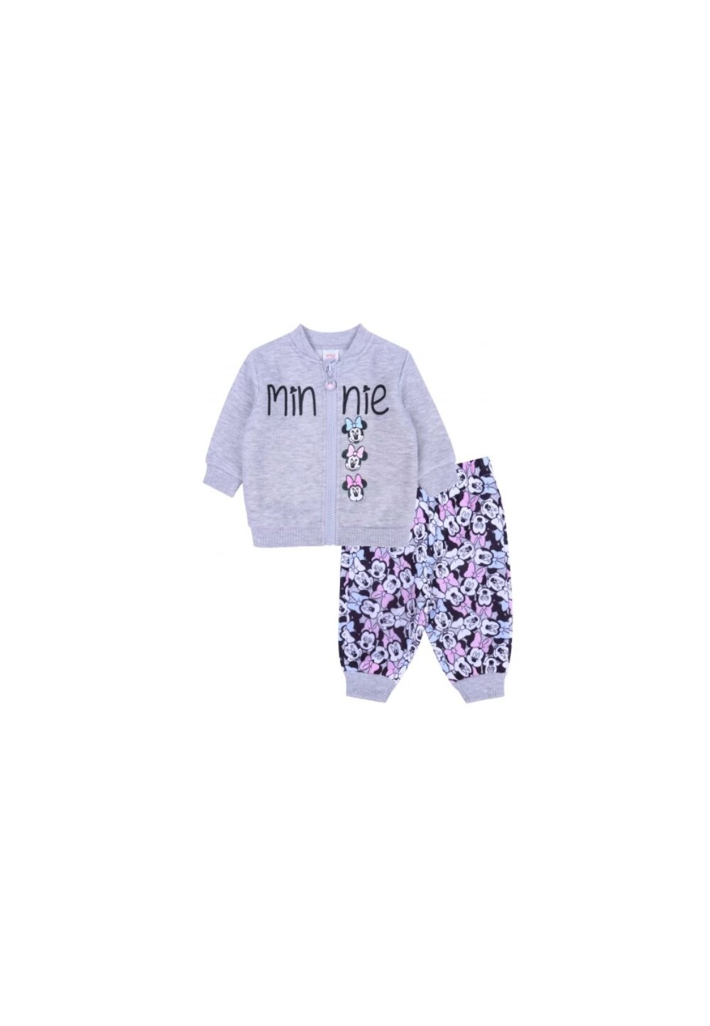 Trening bebe, Minnie cu fundita, gri