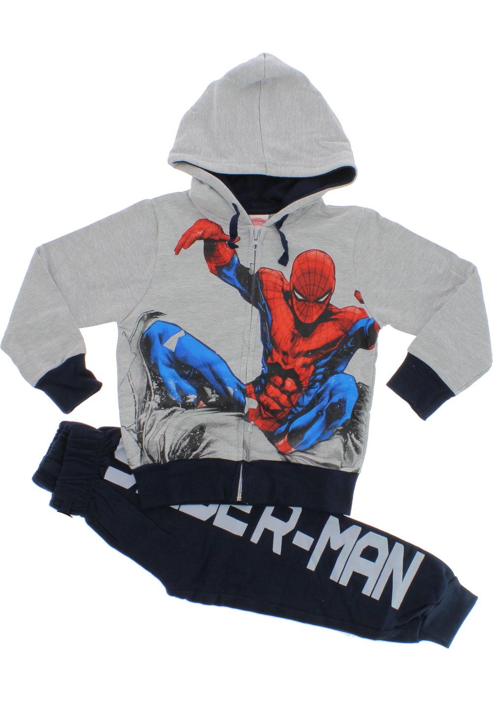 Trening Spider-Man, gri cu bluemarin