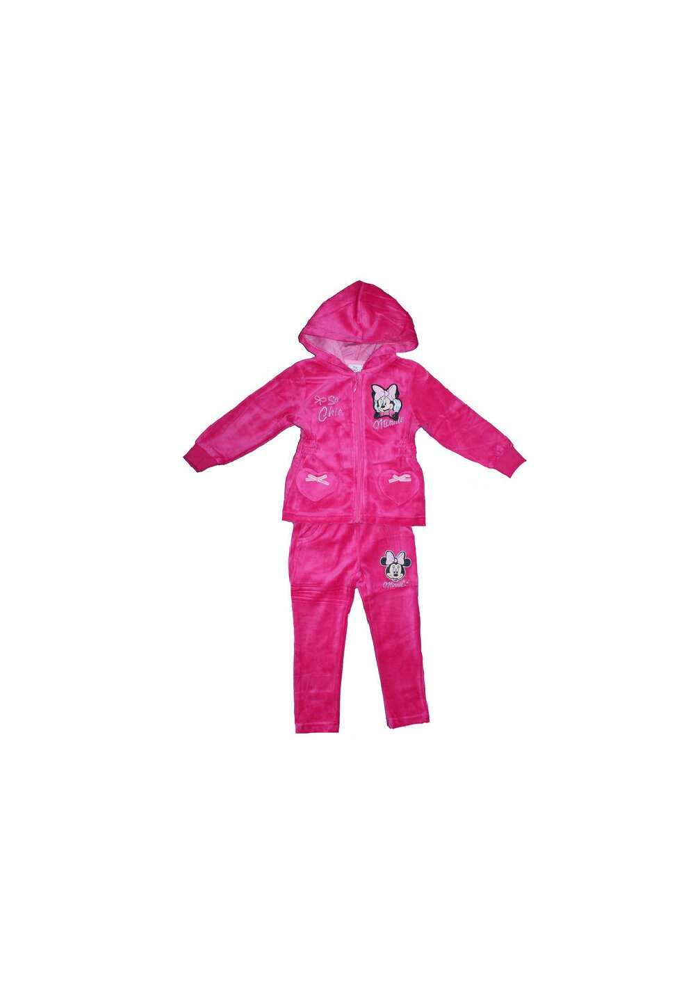 Trening velur, So chic Minnie Mouse, roz
