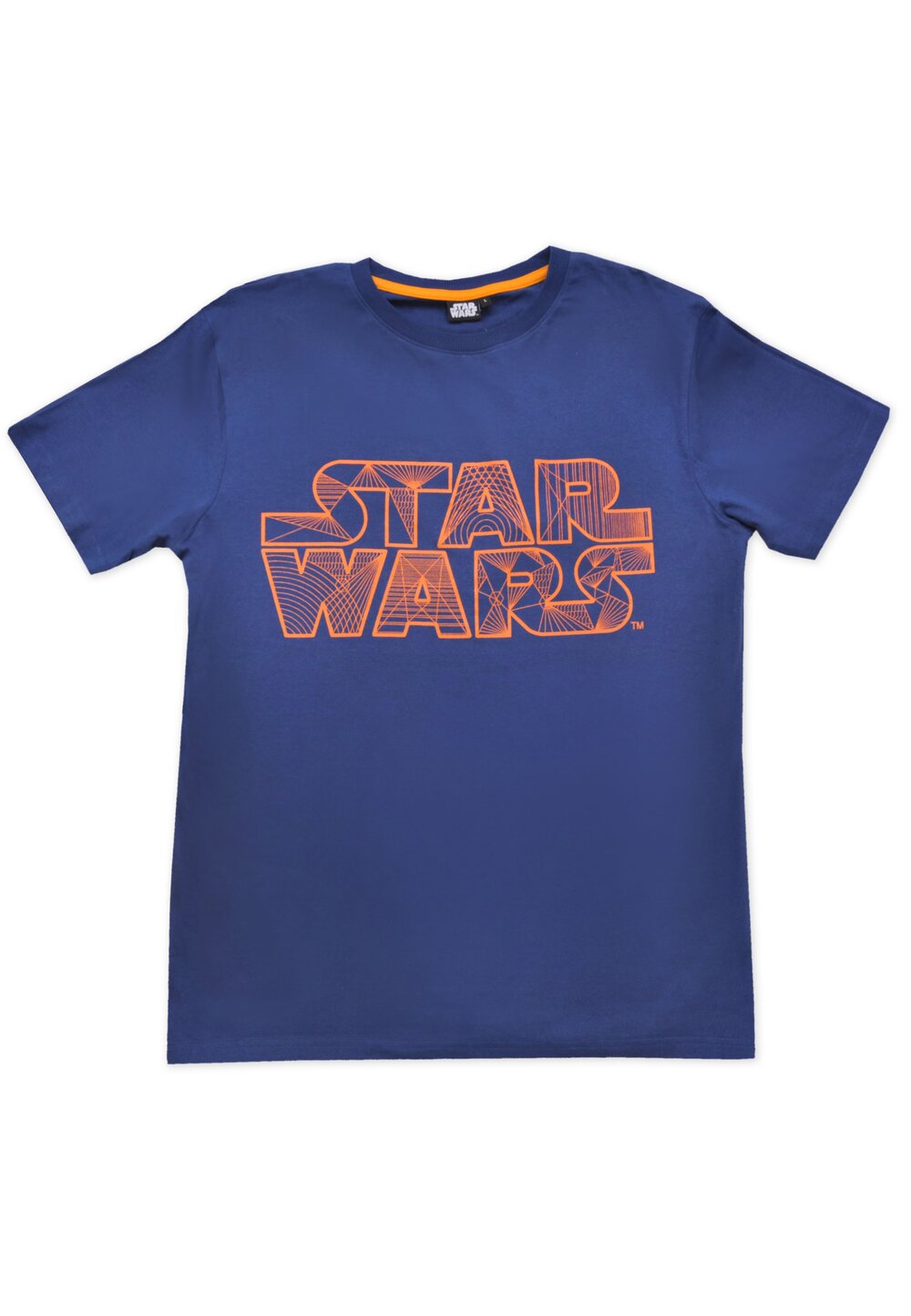 Tricou adulti, Star wars, albastru cu portocaliu imagine