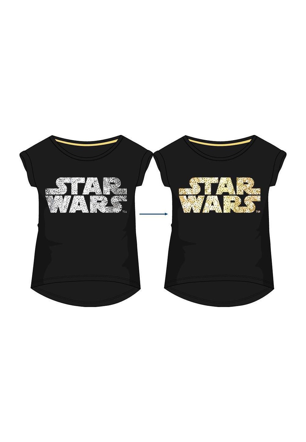 Tricou adulti, Star Wars, cu paiete reversibile