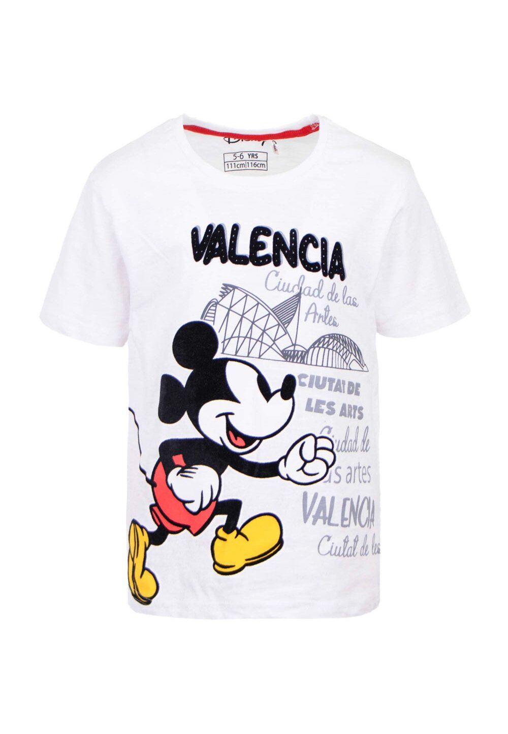 Tricou alb, Valencia, Mickey Mouse