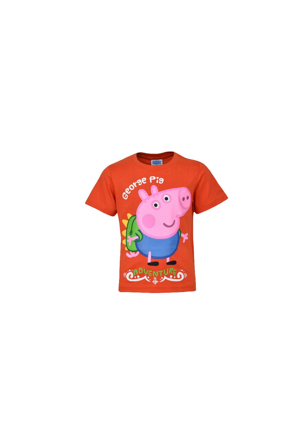 Tricou baieti, bumbac, George Pig, portocaliu