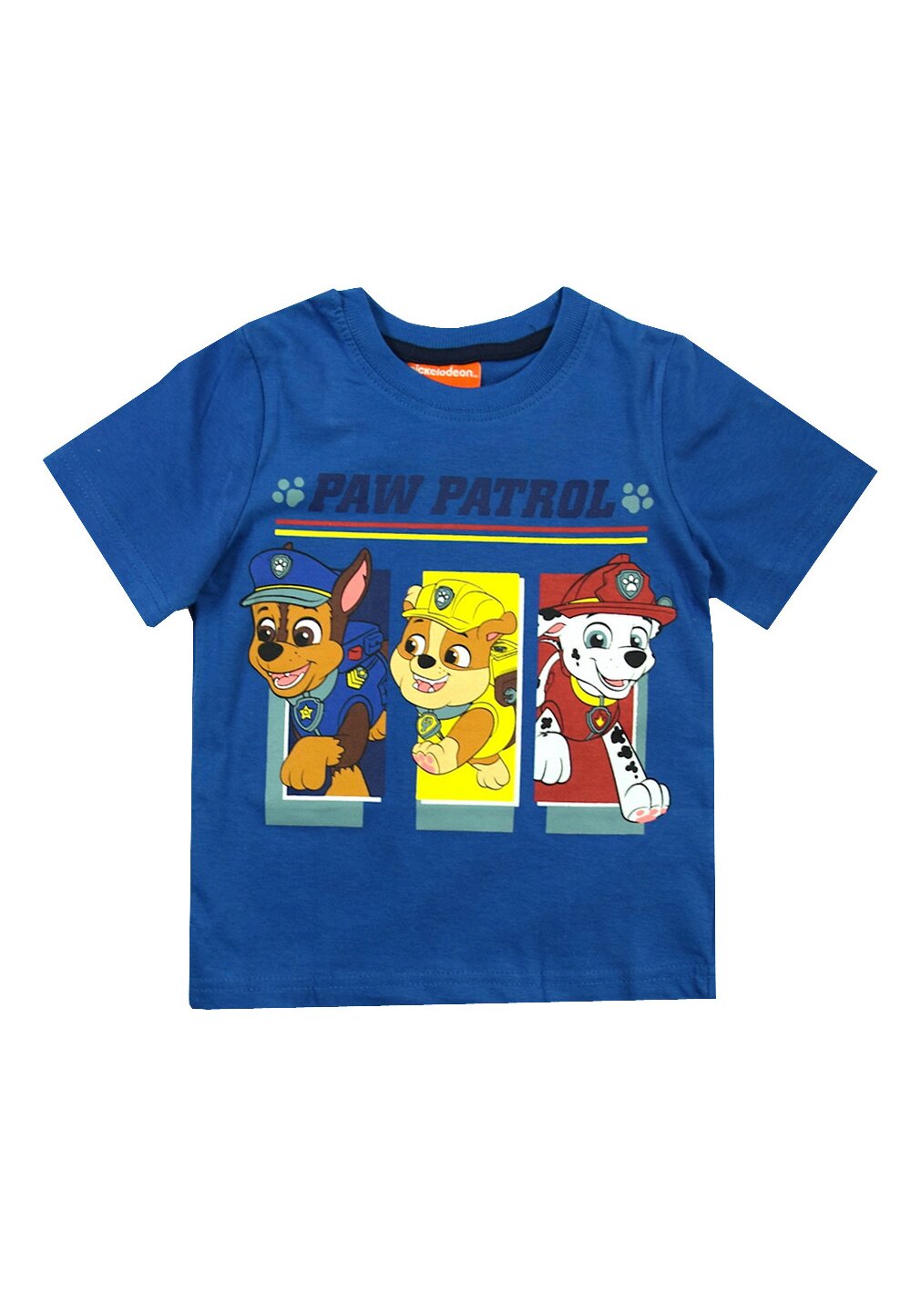 Tricou baieti, Chase, Rubble si Marshall, albastru