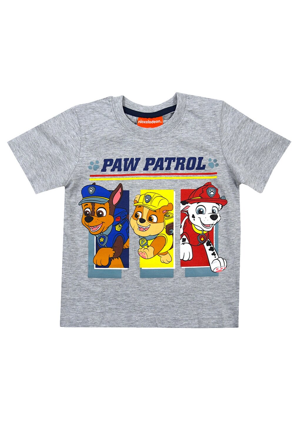 Tricou baieti, Chase, Rubble si Marshall, gri