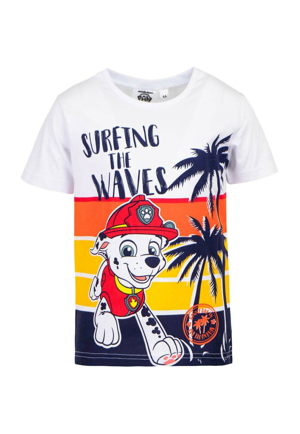 Tricou baieti, Surfing the Waves, portocaliu