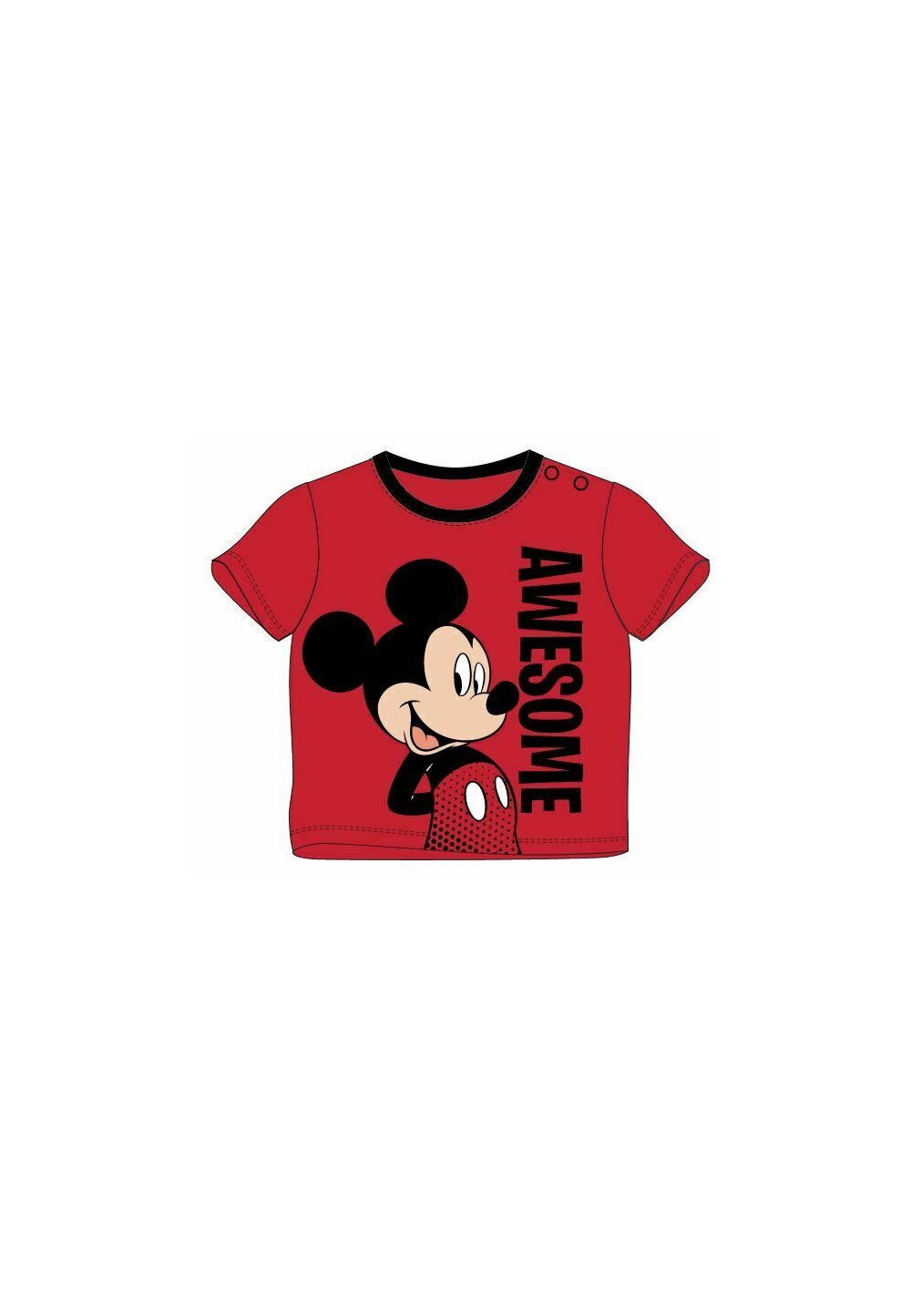 Tricou bebe, Awesome, Mickey Mouse, rosu