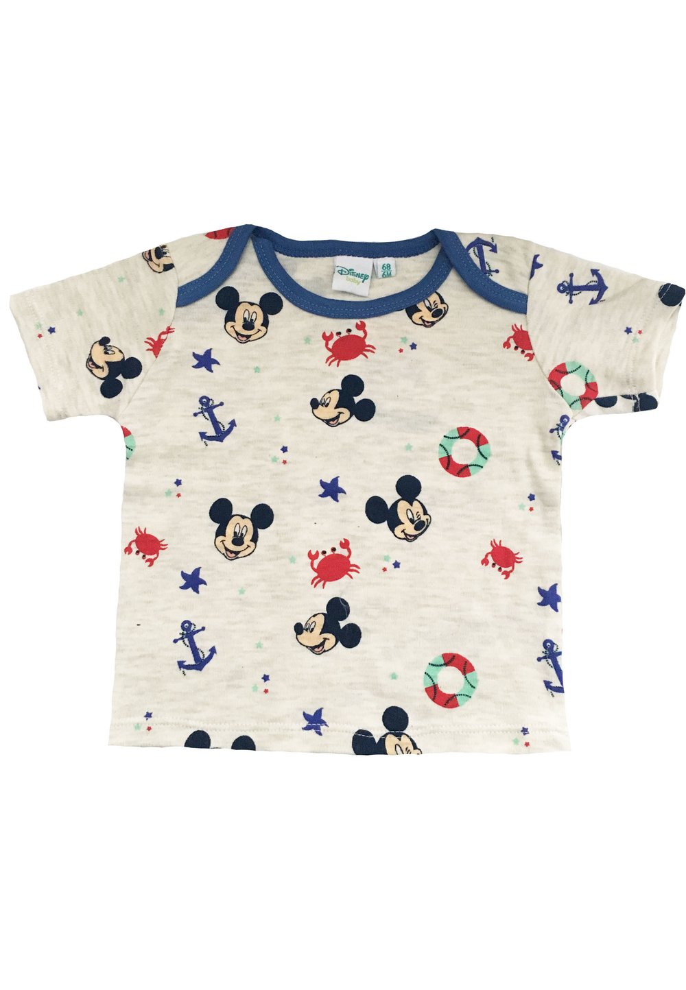 Tricou bebe, Mickey, ancore, crem