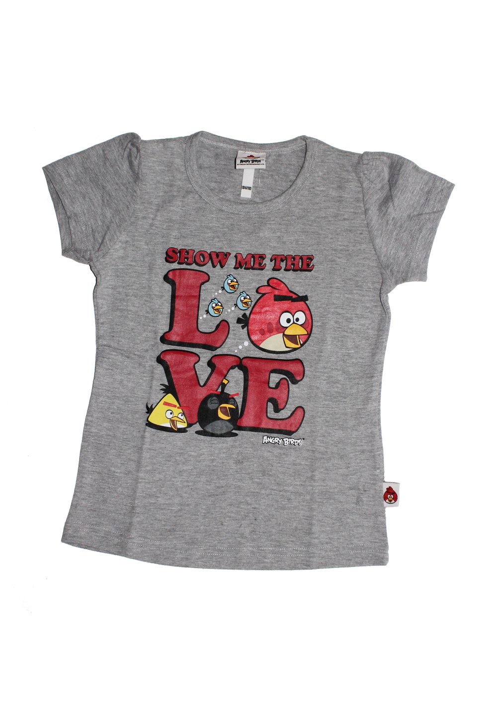 Tricou fete, Angry birds, gri