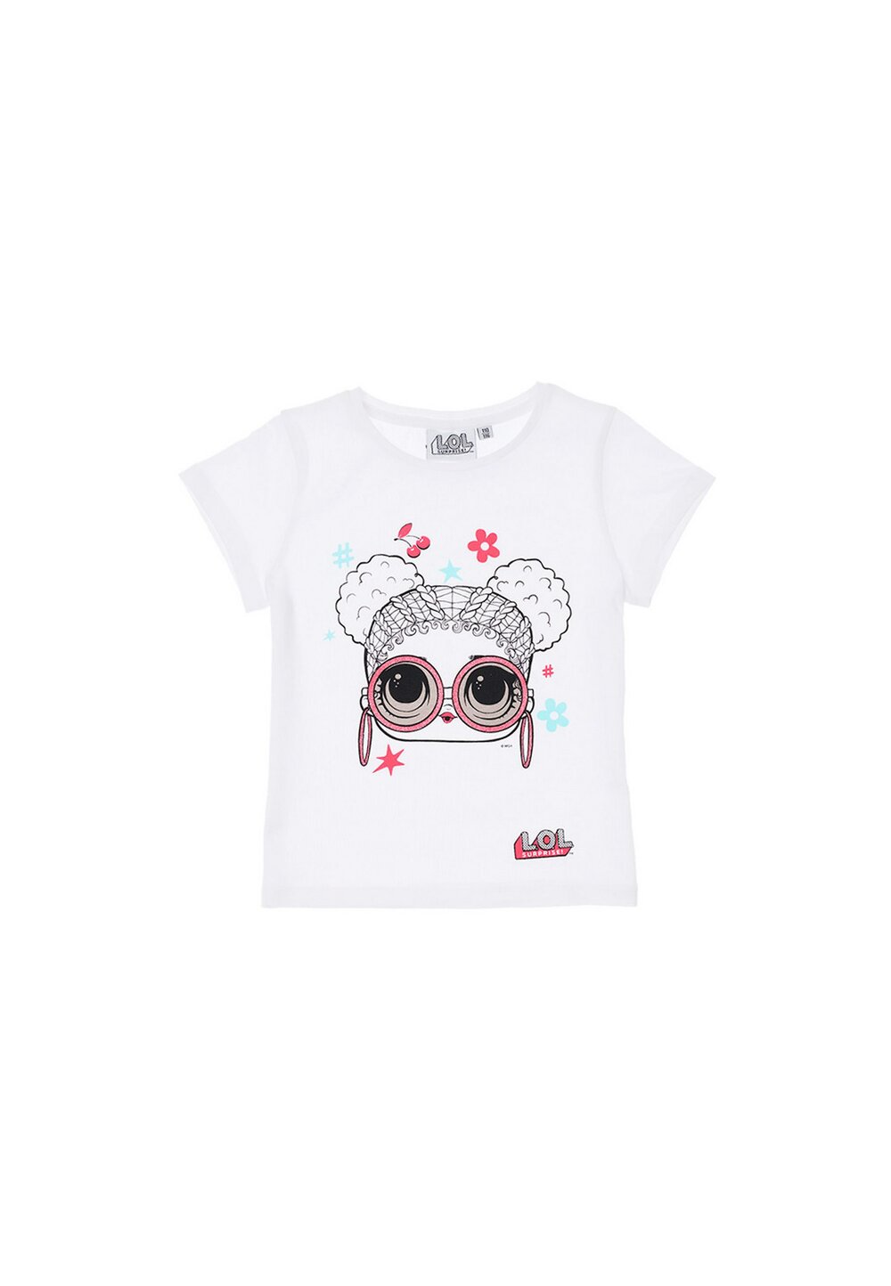 Tricou fete, LOL, cherry, alb