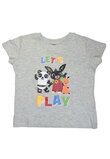 Tricou, maneca scurta, 95%bumbac, Let is play Bing, gri