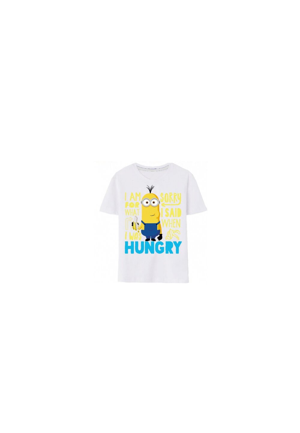 Tricou, Minioni, alb cu galben