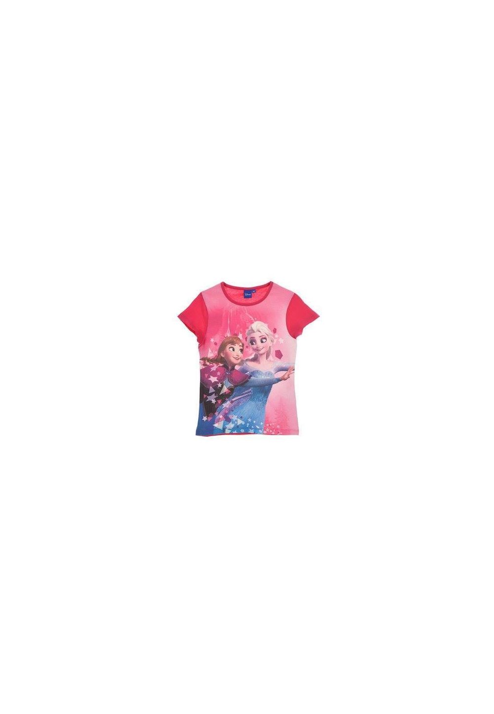 Tricou, roz cu stelute, Elsa si Anna