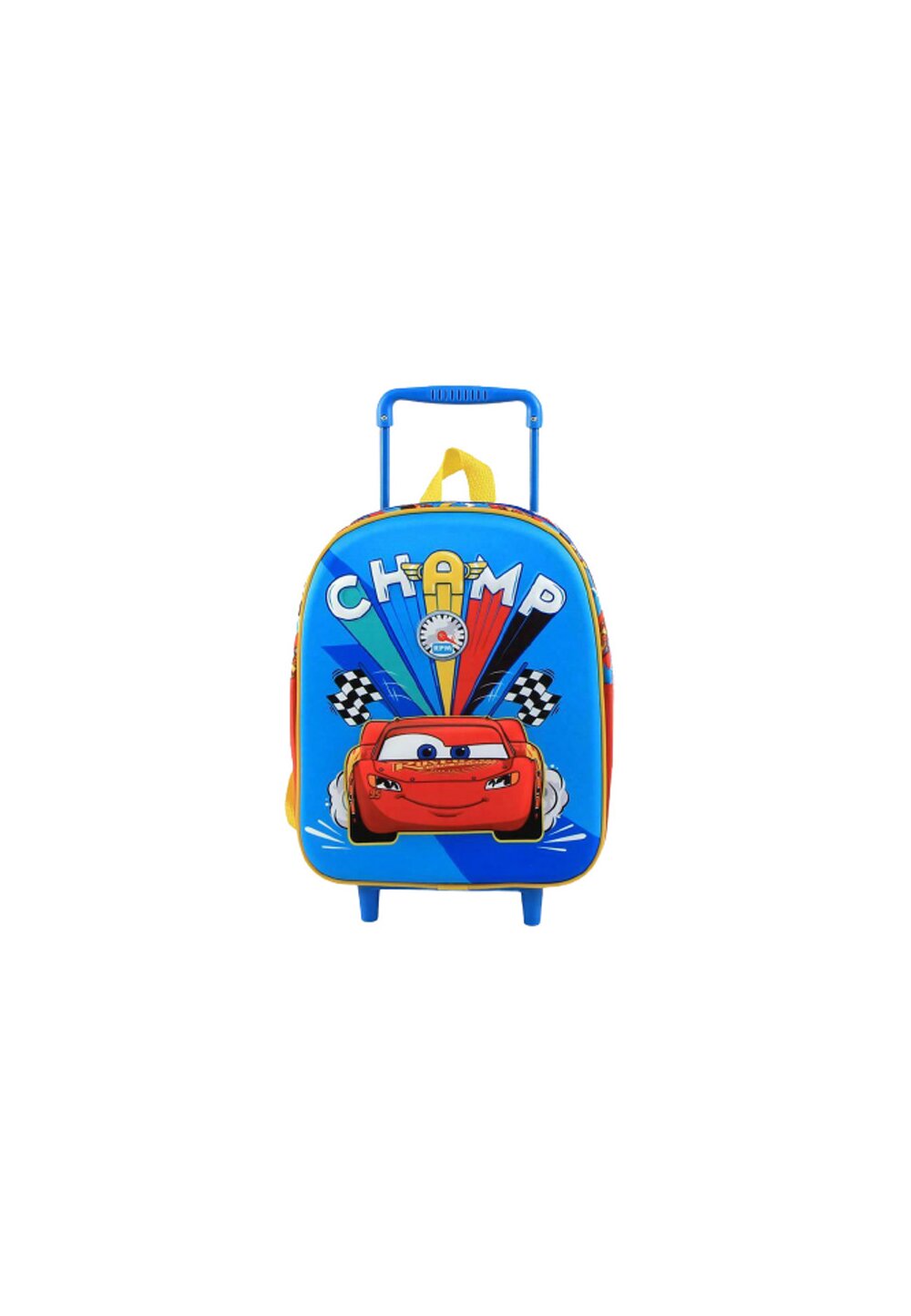 Troller, Cars 3D, Champ albastru, 25x10x34 cm