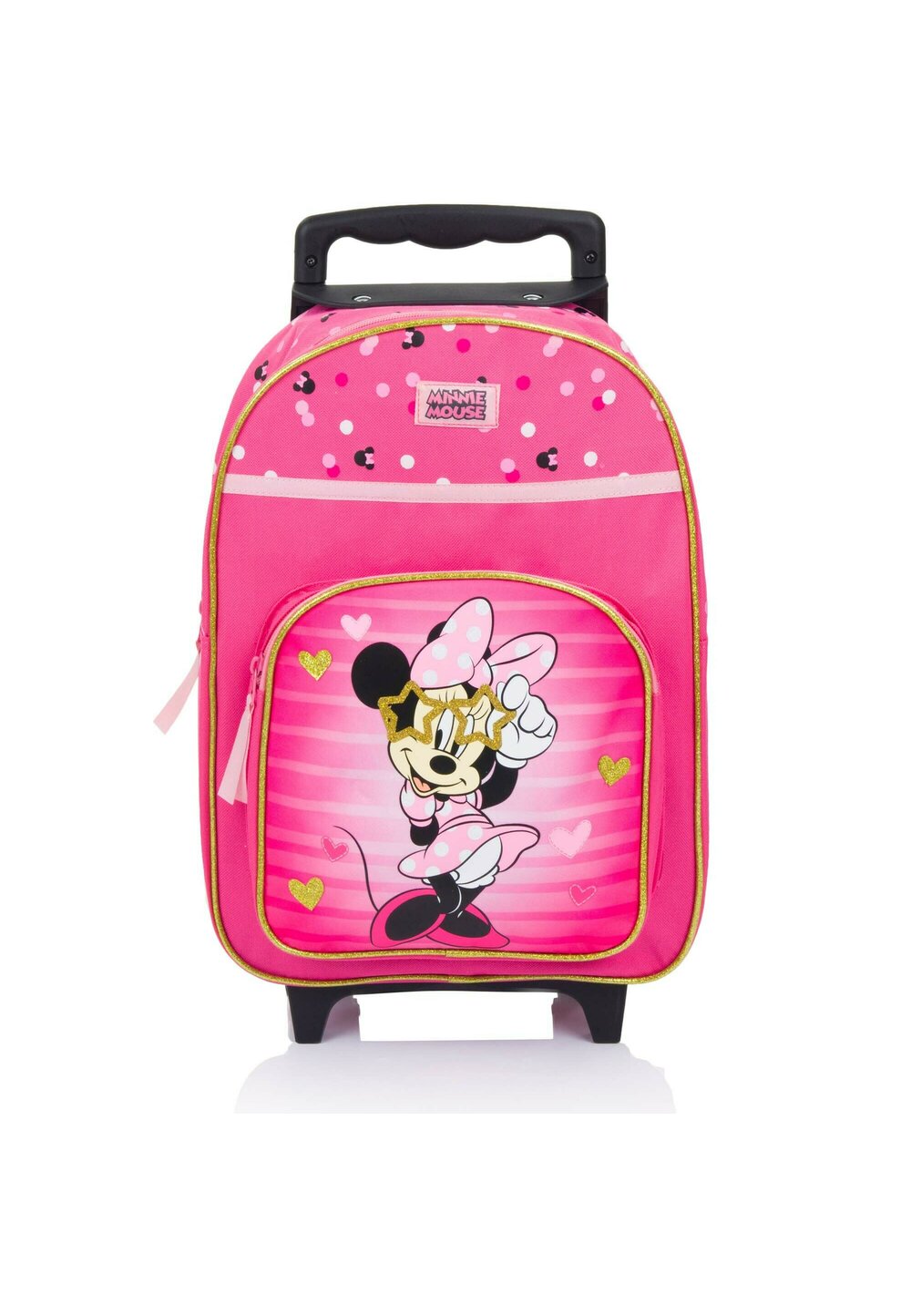 Troller Minnie Mouse, roz cu dungi si inimioare imagine
