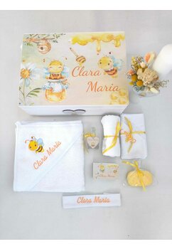 Trusou botez, cutie de amintiri personalizata, Albinuta