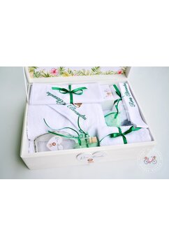 Trusou botez, cutie de amintiri personalizata, animale in jungla