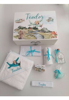 Trusou botez, cutie de amintiri personalizata, Aventura aeriana