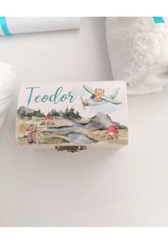 Trusou botez, cutie de amintiri personalizata, Aventura aeriana