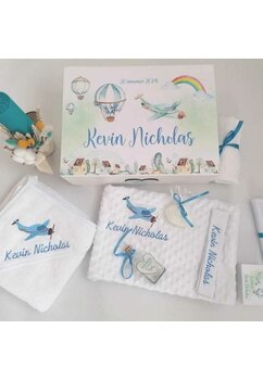 Trusou botez, cutie de amintiri personalizata, avion