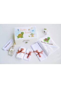 Trusou botez, cutie de amintiri personalizata, broscuta testoasa