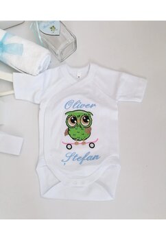 Trusou botez, cutie de amintiri personalizata, bufnita