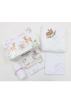 Trusou botez, cutie de amintiri personalizata, caprioara