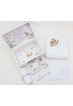 Trusou botez, cutie de amintiri personalizata, caprioara