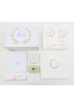 Trusou botez, cutie de amintiri personalizata, coronita crem cu roz