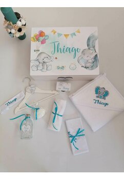 Trusou botez, cutie de amintiri personalizata, elefant