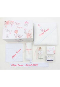 Trusou botez, cutie de amintiri personalizata, elefantei