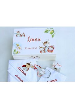 Trusou botez, cutie de amintiri personalizata, mamarute
