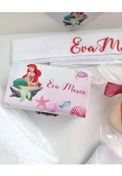 Trusou botez, cutie de amintiri personalizata, Mica Sirena