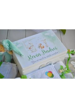 Trusou botez, cutie de amintiri personalizata, parada animalelor