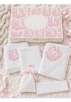 Trusou botez, cutie de amintiri personalizata, Safari roz