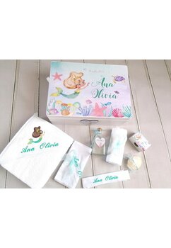 Trusou botez, cutie de amintiri personalizata, sirena