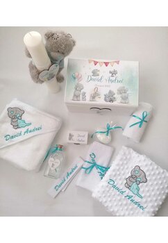 Trusou botez, cutie de amintiri personalizata, ursulet, Me to You