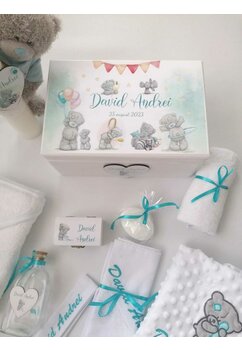 Trusou botez, cutie de amintiri personalizata, ursulet, Me to You