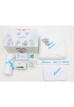 Trusou botez, cutie de amintiri personalizata, ursulet, Me to You